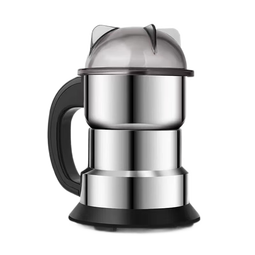 佰好佳打粉机超细研磨机家用粉碎机香料中药材磨粉机小型五谷杂粮破碎机 300克【304不锈钢】配八叶刀+刷