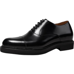 THOM WILLS【明星同款】ThomWills内增高皮鞋男商务正装牛津鞋新郎结婚鞋 黑色亮皮B772-1 37 /5.5码