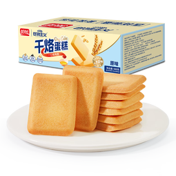 盼盼 干烙蛋糕 干酪鸡蛋饼干早餐点心休闲零食下午茶糕点 原味500g/箱