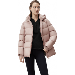 Marc O'Polo/MOP 2024冬季新款短款羽绒服女连帽收腰户外防寒保暖短外套 棕灰色669 XXS