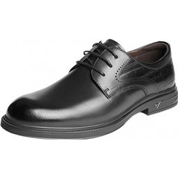 百丽（Belle）绅士商务皮鞋男2025新秋商场同款牛皮通勤正装鞋8TR01CM5 黑色 38 (240mm)