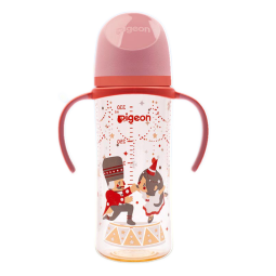 贝亲奶瓶婴儿宽口径奶瓶ppsu塑料材质新生儿第3代彩绘双把手奶瓶 胡桃夹子 330ml 9-15个月带LL奶嘴