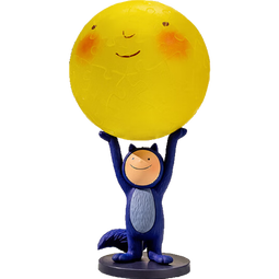 3D-JP几米月亮忘记了系列手办61片立体灯光拼图创意夜灯七夕礼物举高高