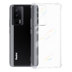 朗客适用红米K60手机壳K60Pro保护套通用镜头全包透明气囊防摔超薄晶透TPU软壳简约潮款抗指纹手机套