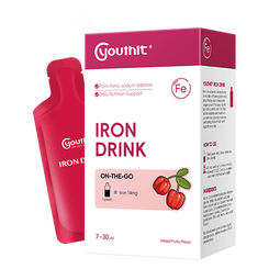 优思益youthit补铁口服液 女性补气血 成人孕妇中老年补铁养气血 7袋/盒