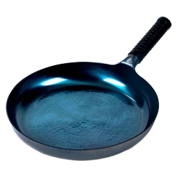 万代传章丘款铁锅煎锅平底锅牛排煎锅煎蛋锅不粘锅无涂层电磁炉燃气灶锅 26cm单锅【1-2人使用】 26cm 【已开锅】