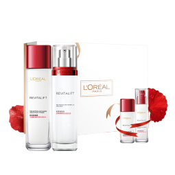 欧莱雅复颜水乳套装礼盒抗皱紧致补水保湿护肤品化妆品生日礼物