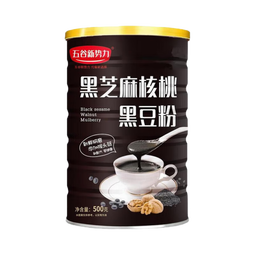 黑芝麻核桃桑葚粉 黑芝麻糊 五谷杂粮0添加 500g/罐 500克*1罐