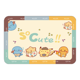 浴室地垫卫生间家用脚垫防滑垫子吸水硅藻厕所地毯洗手间脚踏垫 GZN-精灵可梦 60cm*90cm 【门口 洗手台】