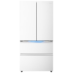 美的（Midea）熊墩墩Pro600法式多门四门双系统嵌入式除菌一级能效制冰家用电冰箱国家补贴BCD-600WUFIPZM(E)白