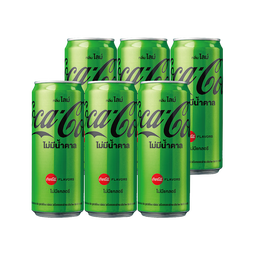 可口可乐零度青柠味可乐型汽水 1*6 pack （325ml*6）