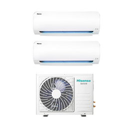 海信（Hisense）一拖二空调 【咨询客服更低】全新升级 大2匹/3匹 空调一拖二变频节能省电 智控复式loft公寓挂机 大2匹 一级能效 包安装大1匹+大1