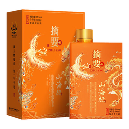 摘要 山海经 53度酱香型白酒 贵州金沙回沙纯粮 高端酱酒 宴请送礼 53%vol 500mL 1瓶