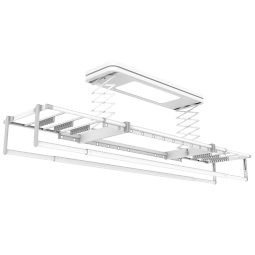 邦先生电动晾衣架智能小阳台全自动升降伸缩遥控家用晾晒衣杆机M50A白