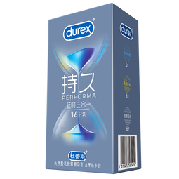 杜蕾斯（durex）持久避孕套延时久久套超薄苯佐卡因情趣玻尿酸001003安全套男用套 3种持久体验【16只】延时三合一16