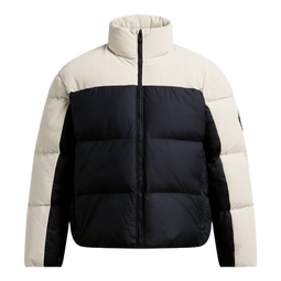 安德玛（UNDERARMOUR）UA Limitless热冬系列男子700蓬运动休闲短款鸭绒羽绒服1384653 峰顶白111 XL