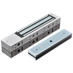 鸣固 电磁锁 磁吸门锁电子门禁一体机电磁锁磁力锁单开门明装280公斤拉力12V带门磁室内室外工业工程用