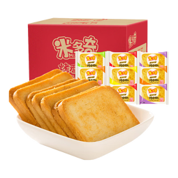 米多奇烤馍片烤馒头片代餐充饥休闲零食原味烤香馍片宿舍整箱 混合口味 45片15包