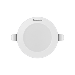 松下led筒灯嵌入式孔灯吊顶灯超薄客厅全铝白6.5W暖白光4000K开孔75 