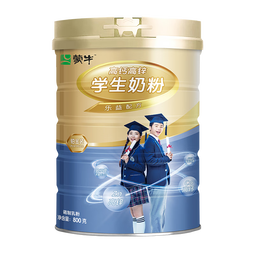 蒙牛（MENGNIU）铂金装系列高钙成人奶粉800g/罐早餐营养送礼送长辈中秋礼盒 铂金装学生【800g】