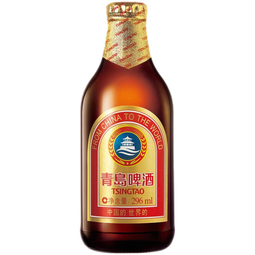 青岛啤酒 小棕金原麦汁浓度11°P整箱 296mL 24瓶
