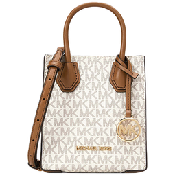 MICHAEL KORS迈克高仕 MK 经典款 Mercer 迷你托特包 香草白/牛皮棕150 迷你