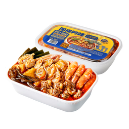 三只松鼠捞汁海鲜500g 速食夜宵解馋海鲜桶花蛤花螺扇贝白虾鱿鱼