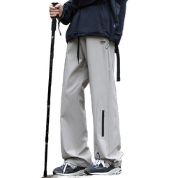 JEEP SPIRIT吉普裤子男春秋季冲锋裤男士工装休闲裤男宽松直筒潮流男裤