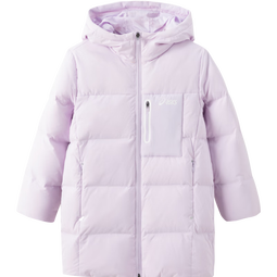 亚瑟士【安心羽绒】亚瑟士童装儿童冬季三防羽绒服户外羽绒外套新款 508紫色 清洁度850-白鸭绒 120 cm 加厚充绒量107g
