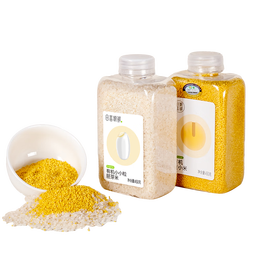 田喜粮鲜有机黄小米+小小粒胚芽米1.8斤 小米粥月子米粥米 米油 五谷杂粮