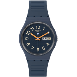 斯沃琪（Swatch）瑞士手表 Gent系列 暗夜线条 生日礼物考试表男女石英表SO28I700