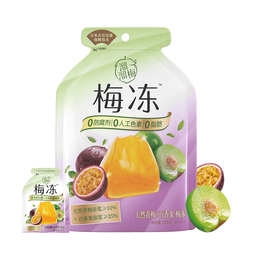 溜溜梅 果冻天然梅冻 百香果味 120g 果浆果汁鲜榨0脂肪0防腐剂健康