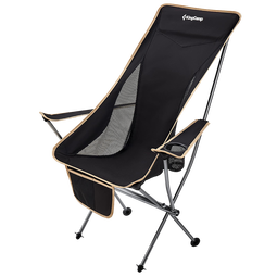 康尔折叠椅超轻钓鱼椅沙滩椅露营野餐椅子网纱透气高靠背铝合金KC2015