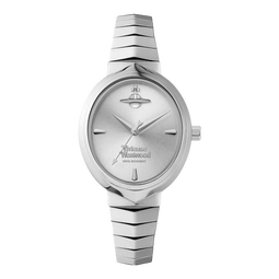 Vivienne Westwood西太后手表蛇年蛇骨手表女士椭圆女生日礼物送女友送老婆 银色 VV314SLSL