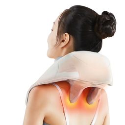 奥克斯（AUX）颈椎按摩器 05D-807(灰色款礼盒装) 按摩披肩肩颈按摩器斜方肌腿腰颈部按摩仪 生日礼物男女