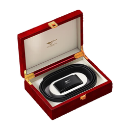 七匹狼皮腰带男士头层牛皮木质礼盒生日纪念日礼物实用送男友老公父亲