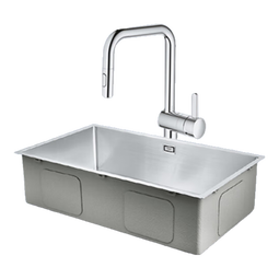 高仪（GROHE）防冷凝304不锈钢水槽大单槽 厨房洗菜盆洗碗池台上台下槽31919SD0