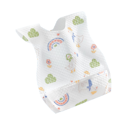 贝肽斯一次性围兜免洗防脏幼儿口水兜防水围嘴吃饭宝宝辅食神器 7A抗菌【加大加厚-独立包装】20片-西柚波波