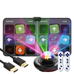 舞霸王摄像头跳舞毯双人款跳舞机家用体感游戏机连接电视儿童运动跑步毯 迪斯尼【无线款】摄像头+2手柄