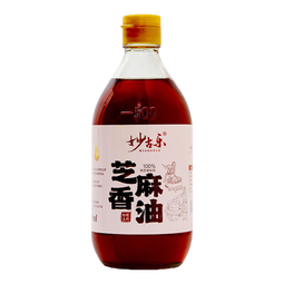 正宗妙古乐100%纯芝麻香油火锅蘸料拌菜拌面家用调味玻璃瓶 妙古乐100%纯芝麻香油500ml*1瓶