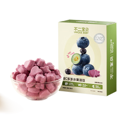 不二宝贝水果VC溶豆18g搭配婴幼儿童冻干米饼6个月以上宝宝零辅食 【3盒 | 12亿+活性益生菌】水果溶豆18g