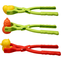 活石（LIVING STONES）玩雪工具夹雪球神器雪球夹大号雪人模具儿童雪夹子玩具滑雪板装备 大号雪夹3件套【雪人+爱心+鸭子