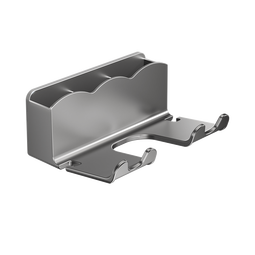 吹风机置物架免打孔卫生间收纳绕线电吹风挂架吹风筒支架浴室架子 【二个装】雅黑色