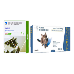 大宠爱 猫驱虫药成幼猫体内外一体同驱滴剂宠物驱虫驱除耳螨虱子跳蚤 3支/盒