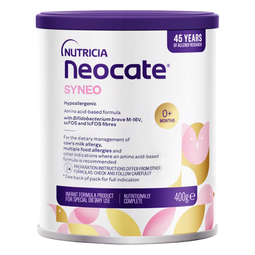 纽康特（Neocate）澳版SYNEO氨基酸防过敏婴幼儿特殊配方奶粉原味（0~12月）400g
