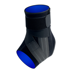 GALVARAN护踝防崴脚扭伤固定支具韧带损伤恢复运动跑步脚腕套篮球护具 加长固定支具【左脚】黑色 M【适合鞋码35-39码】