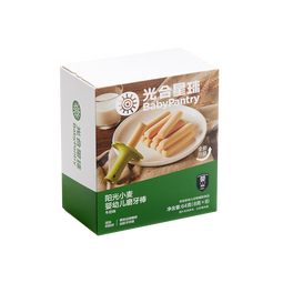 光合星球babycare婴幼儿磨牙棒牛奶味宝宝婴儿零食【带硅胶手持器】64g