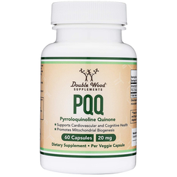 DOUBLE WOOD SUPPLEMENTS美国PQQ线粒体脑活素补吡咯喹啉醌强优化剂成人青少年调节免疫