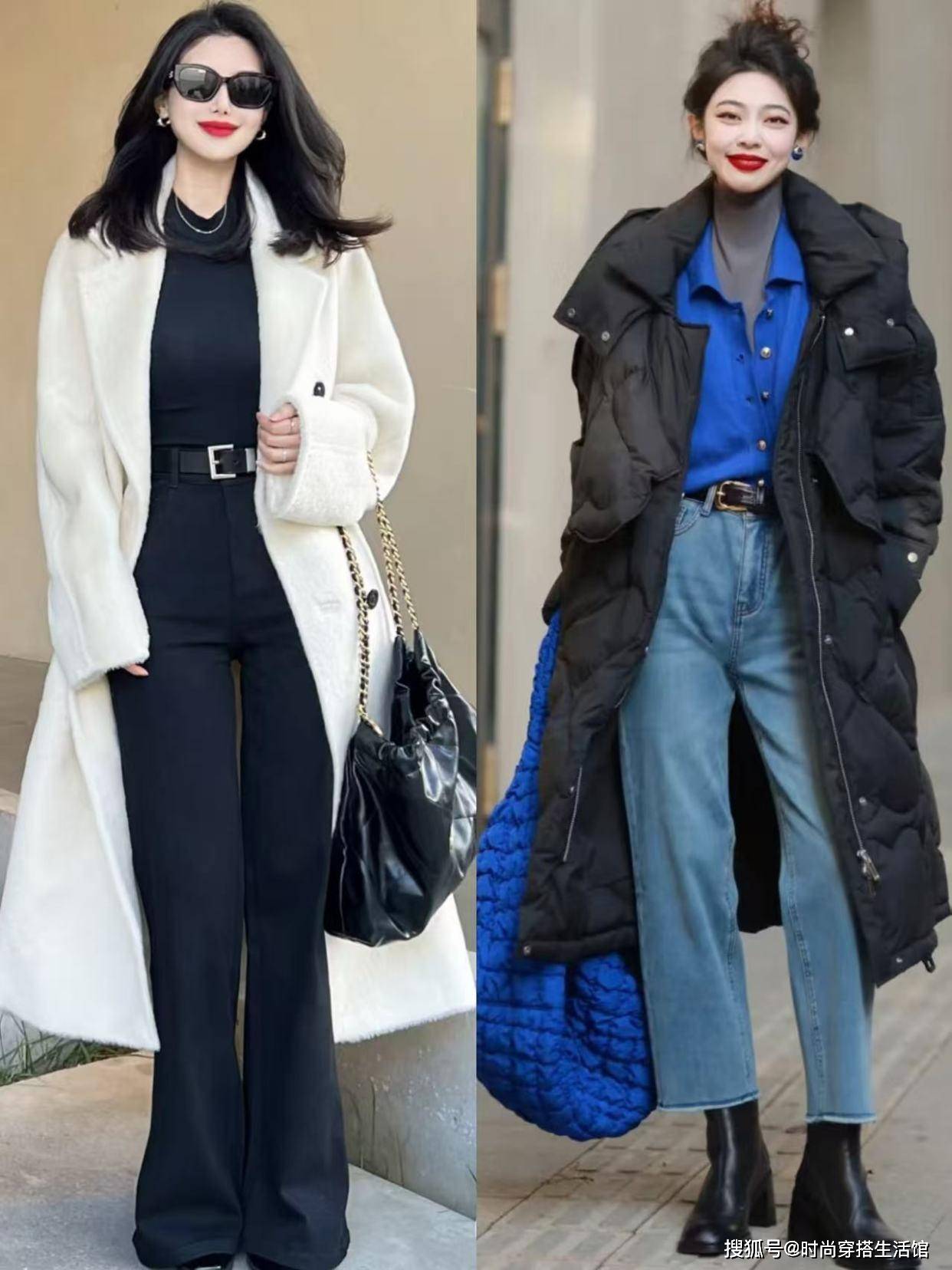天寒地冻，今年“长外套＋长裤”又火了，这样穿又暖又时髦，洋气
