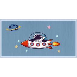 KAYE地毯儿童房间卧室加厚免洗床边毯客厅学习桌飘窗毯子家用床边地毯 星际迷航 60x160 cm